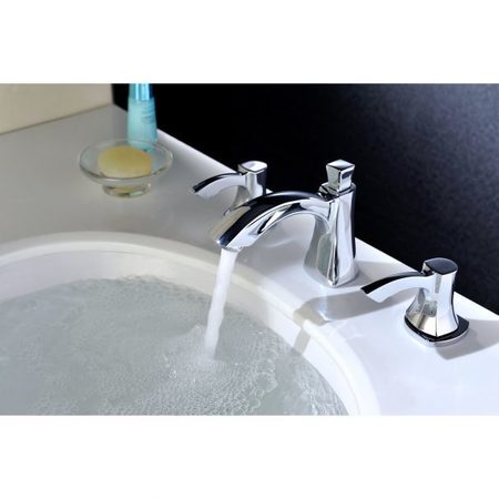 Anzzi Sonata 8" Widespread Mid-Arc Bathroom Faucet, Polished Chrome L-AZ015